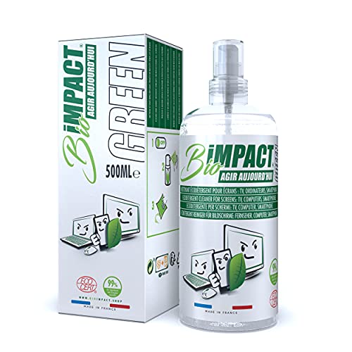 Limpiador de Pantalla de TV – Limpieza de Hogar Bío Natural – 500ml - Espary de Limpia de Pantallas PC – Limpia Gafas - Limpiador de Pantalla de Ordenador – Limpiador Movil Telefono - Screen Cleaner