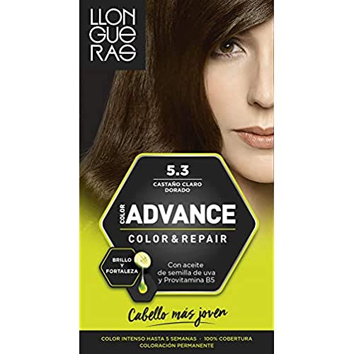 Llongueras Advance Tinte de Cabello Permanente Tono #5.3 Castaño Claro Dorado