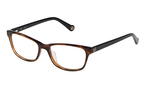 Loewe VLW905540909 Monturas de Gafas, Shiny Havana, 55 Unisex