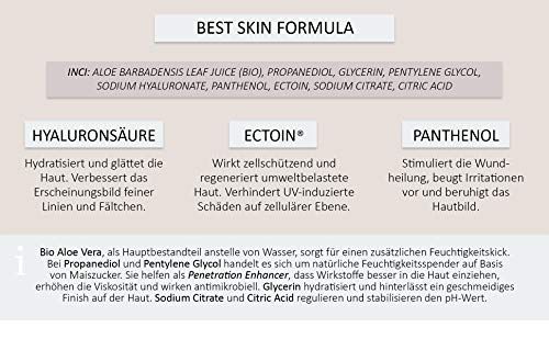 LOPURA Hydra Serum con complejo anti-estrés urbano - cuidado facial de alta dosis con ácido hialurónico, ectoína y pantenol - cosméticos naturales de baja irritación producidos en Alemania (1x 30 ml)