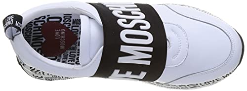 Love Moschino, Scarpe Da Donna, Pre Collezione Autunno Inverno 2021, Zapatillas Mujer, Color Blanco, 39 EU