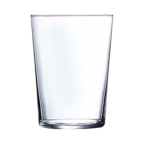 Luminarc - Juego de 12 vasos de cristal 53 cl, modelo"Ruta", pack 12 vasos para agua, bebidas, 12,3 x 8,8 cm, ligeros, aptos para lavavajillas