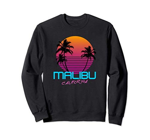 Malibu California Retro 80s Sudadera