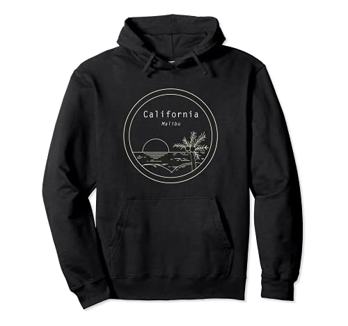 MALIBU Los Angeles California Beach Surfer USA vacation Sudadera con Capucha