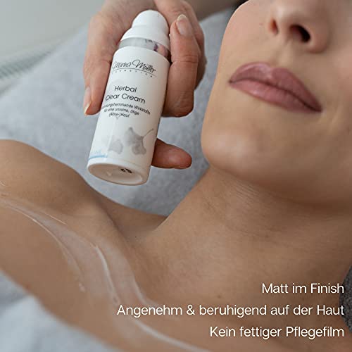 Marina Müller Cosmetics® Herbal Clear Cream - Crema cosmética activa, fabricada en Alemania, 50 ml, contra espinillas, acné, impurezas e inflamaciones en el escote facial y cuello