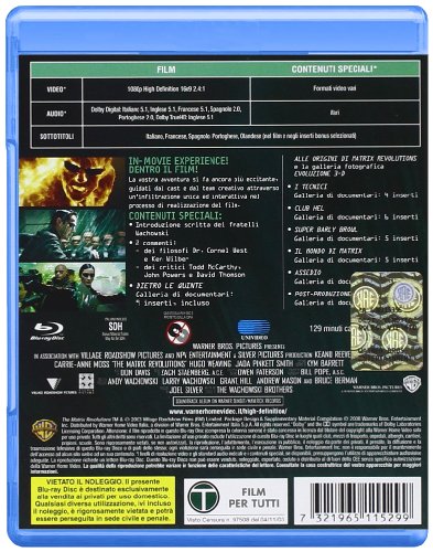 Matrix revolutions [Italia] [Blu-ray]