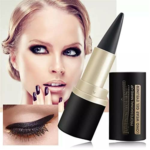 Matte Quick-Dry Eyeliner Waterproof Eye Liner Pencil Smudgeproof, Matte Quick-Dry Eyeliner Matte , All-Day Long Lasting Waterproof Smudge-Proof Makeup Eyeliner (2pcs)