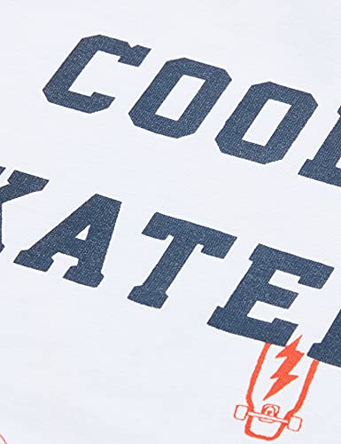 Mexx Crewneck Skater Print T-Shirt Camiseta, Blanco, 122/128 cm para Niños