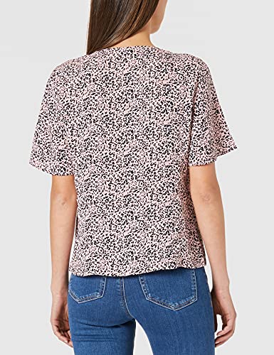 Mexx Printed V Neck Blouse Blusa, Color Rosa Medio, L para Mujer