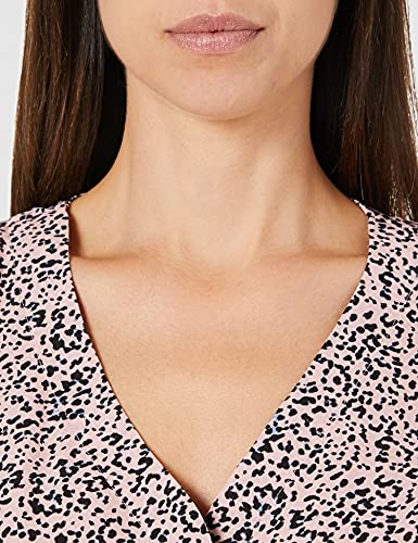 Mexx Printed V Neck Blouse Blusa, Color Rosa Medio, L para Mujer