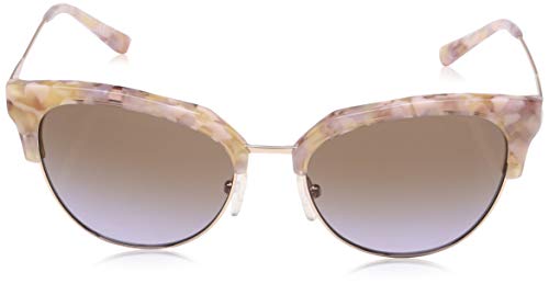 Michael Kors 0MK1033 Gafas de Sol, Pastel Pink Mosaic/Shiny Rose, 54 para Mujer