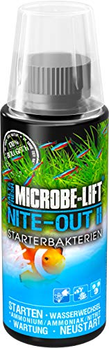 MICROBE-LIFT Nite-out II – Bacterias para Principiantes aptas para acuarios de Agua Dulce y Salada, su Acuario estará Listo para los Peces en un Abrir y Cerrar de Ojos