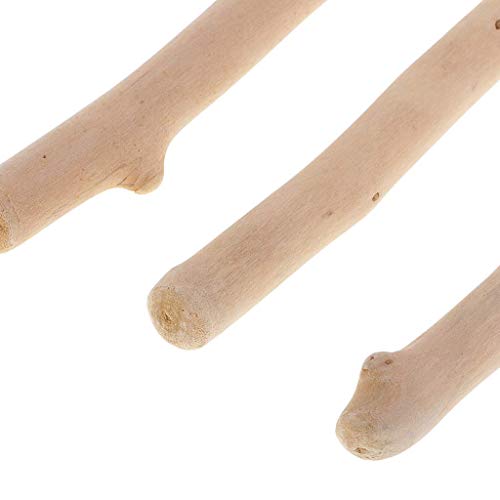 MIMORE - Ramas de madera de deriva natural de 150 mm de largo, palillos de madera de bosque, piezas de madera sin terminar, adorno de acuario de madera de terrario rústico, paquete de 250 g