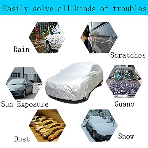 Mintice Cubierta de Coche Impermeable Funda Cubre Sol Nieve Polvo lluvia Resistente Protección Automotriz Proteger de Almacenamiento S