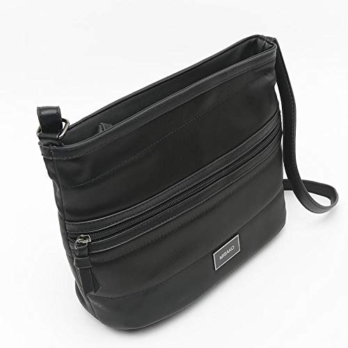 MISAKO Bolso Mediano de Mujer ESETA | Bolso Bandolera y Bolso diario Nylon - Bolso Mujer Casual Cremallera - 23x29x12 cm