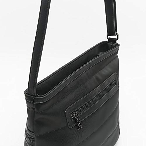 MISAKO Bolso Mediano de Mujer ESETA | Bolso Bandolera y Bolso diario Nylon - Bolso Mujer Casual Cremallera - 23x29x12 cm