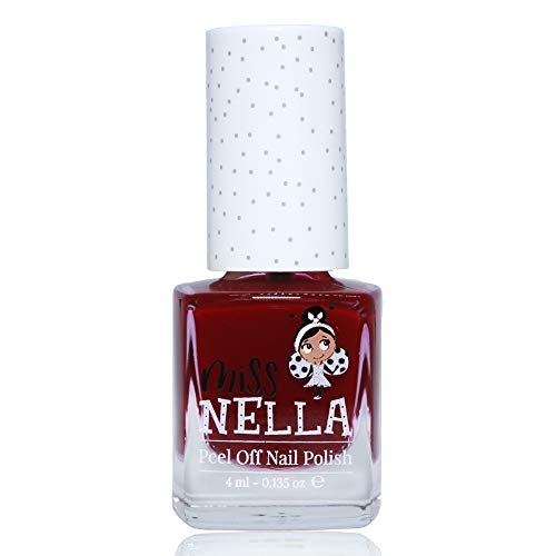 Miss Nella FAV TEACHER- Esmalte especial para uñas con brillos para niños, fórmula despegable, a base de agua y sin olor