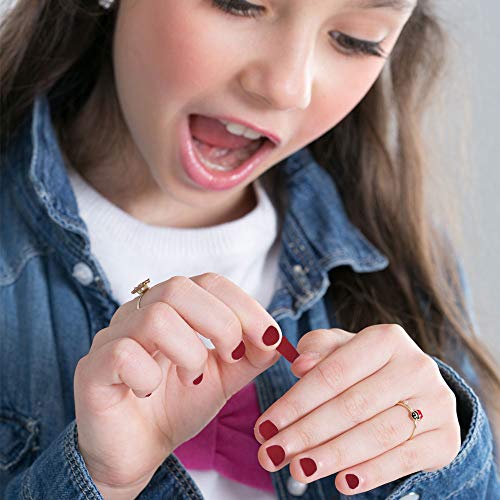 Miss Nella FAV TEACHER- Esmalte especial para uñas con brillos para niños, fórmula despegable, a base de agua y sin olor