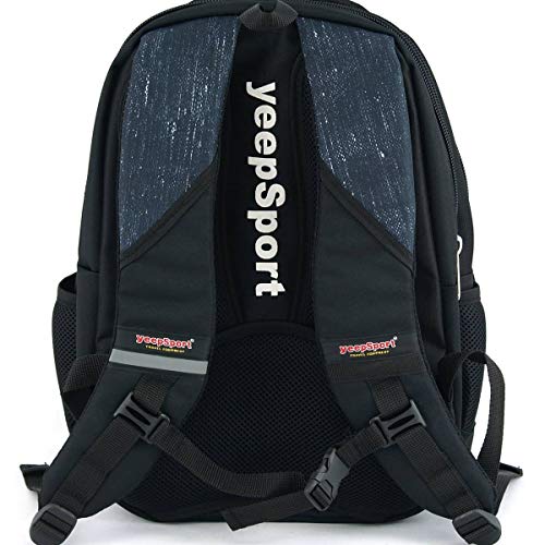 Mochila Escolar Grande para niños y niñas (39 litros), Premium - yeepSport S119dx (Jeans Blue)