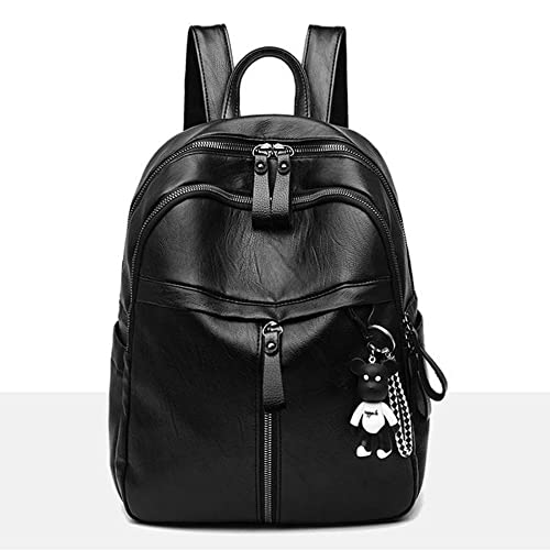 Mochila para Mujer, Mochila Antirrobo, Minimochila Mujer, Mochila Plegable, Casual, Negro, Impermeable, Backpack Señora, Niña Adolescente Escolar, Viajes, Bolso Informal Multifuncional, Regalo Mujer