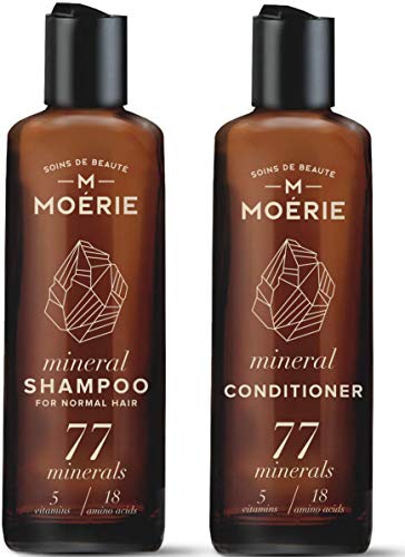 Moerie Mineral Shampoo & Hair Conditioner Set – For Longer, Thicker, Fuller Hair - Vegan Hair Products – Paraben Free Hair Products – All Hair Types – Reverse Hair Loss - 2 x 250ml