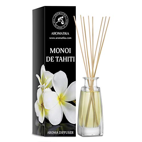 Monoi de Tahiti Aroma Difusor 100ml - Difusor de Caña - Room Fragrance - Home Fragrance - Ambientador - Monoi de Tahiti Aroma Difusor - Idea de Regalo - Tiare Aroma