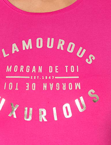 Morgan Tshirt Dglam Camiseta, Bonbon, L/Alto para Mujer