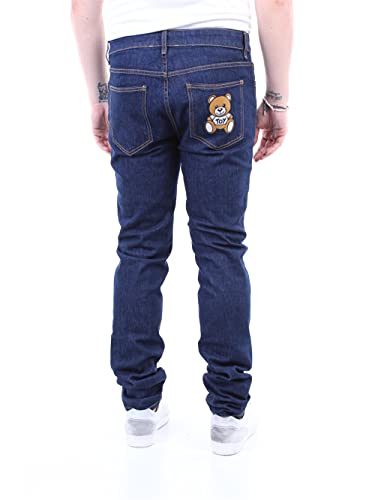 MOSCHINO COUTURE 03387021 Jeans Slim Hombre, Azul vaquero., 40