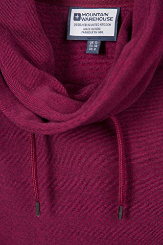 Mountain Warehouse Forro Polar Hebridean con Cuello carenado para Mujer - Transpirable, antipilling, Interior Peinado y Bolsillos Frontales - para Primavera y Viajes, Invierno Burdeos 36