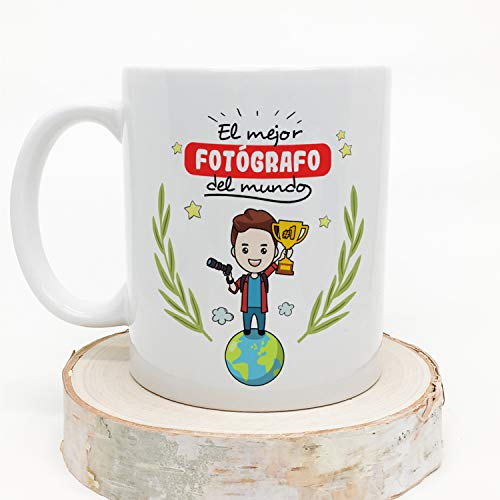 MUGFFINS Taza Fotógrafo (Mejor del Mundo) - Regalos Originales y Divertidos de Fotografía