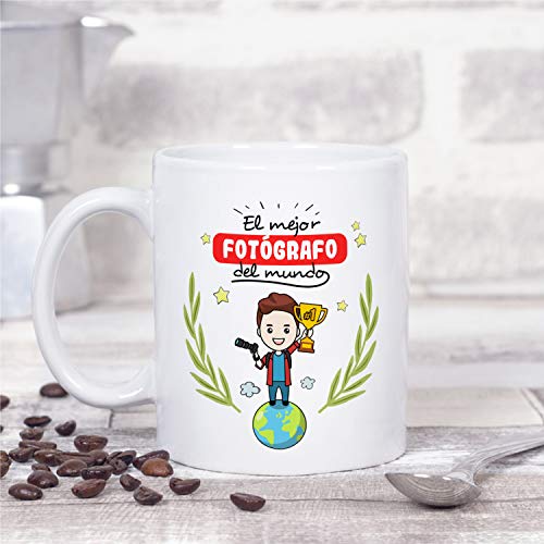 MUGFFINS Taza Fotógrafo (Mejor del Mundo) - Regalos Originales y Divertidos de Fotografía