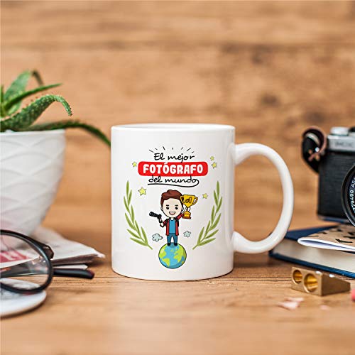 MUGFFINS Taza Fotógrafo (Mejor del Mundo) - Regalos Originales y Divertidos de Fotografía