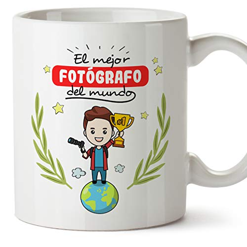 MUGFFINS Taza Fotógrafo (Mejor del Mundo) - Regalos Originales y Divertidos de Fotografía