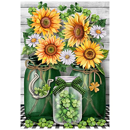 MXJSUA 5D Diamond Painting Kit Completo Diamond Painting Flores Bordado Diamante 5D Pintura Diamante DIY 5D Diamond Painting Flores Decoración de la pared del hogar St. Patrick's Day - Flowers 30x40cm