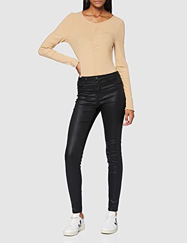 Naf Naf Fcoaty Pantalones de Vestir, Negro, 38 para Mujer