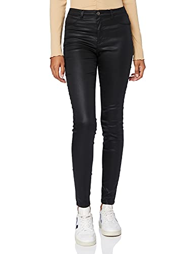 Naf Naf Fcoaty Pantalones de Vestir, Negro, 38 para Mujer