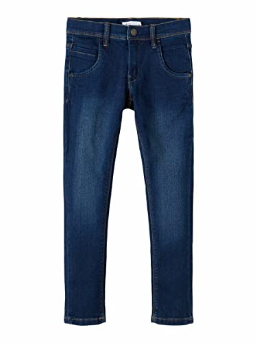 NAME IT Nittax Slim/XSL Dnm Pant Nmt Noos Vaqueros, Azul (Dark Blue Denim Dark Blue Denim), 134 para Niños