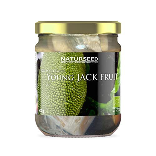 Naturseed Jackfruit Bio Ecológico Natural 500gr - Yaca - Para Veganos , Keto , Paleo - Textura Carne Mechada