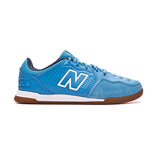 New Balance Audazo v5+ Command IN Niño, Zapatilla de fútbol Sala, Helium-White, Talla 4.5 US (37 EU)