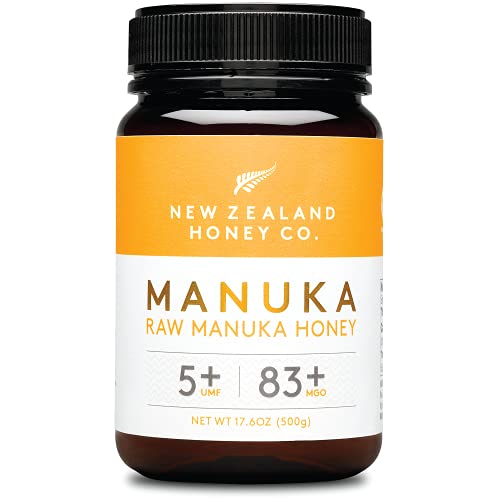 New Zealand Honey Co. Miel de Manuka MGO 83+ / UMF 5+ | Nueva Zelanda Miel 100% Pura y Saludable | 500g