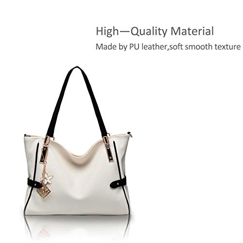 NICOLE&DORIS bolsa nueva marea femenina Guay bolsos de la manera atmosférica bolso Messenger(white)