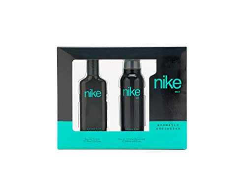 NIKE - Aromatic Addiction, Estuche Regalo de Hombre, Pack de 2 Piezas (Perfume 75 ml + Desodorante Antitranspirante en Spray 200 ml)