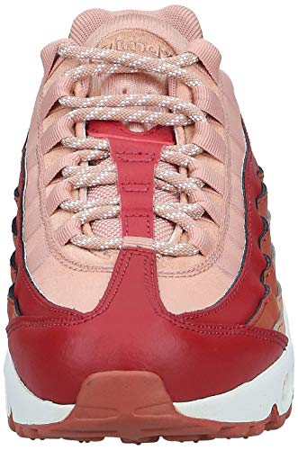 Nike Wmns Air MAX 95, Zapatillas de Atletismo Mujer, Multicolor (Team Crimson/Dusty Peach/Rose Gold 607), 37.5 EU