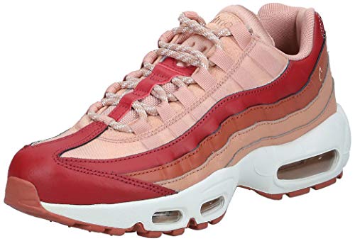 Nike Wmns Air MAX 95, Zapatillas de Atletismo Mujer, Multicolor (Team Crimson/Dusty Peach/Rose Gold 607), 37.5 EU