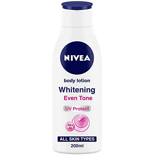 Nivea Loción Corporal Blanqueamiento Tono Incluso Protección UV, Todo Tipo de Piel (200 ml)