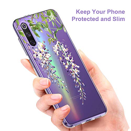 Oihxse Mandala Flores Encaje Patrón Serie Case Compatible con Huawei Y5 2018/honor 7s Funda TPU Silicona Suave Protector Ultra Slim Anti-Rasguño Transparente Carcasa (A10)