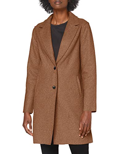 Only Onlcarrie Bonded Coat Otw Noos Abrigo, Woodsmoke/Detail:W.Melange, M para Mujer