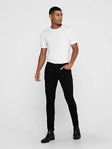 Only & Sons Onsloom Dcc 0448 Noos Vaqueros Slim, Negro (Black Denim Black Denim), W31/L32 para Hombre