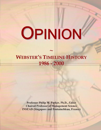 Opinion: Webster's Timeline History, 1986 - 2000