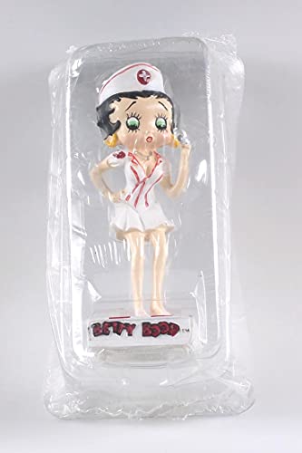 OPO 10 - Lote de 3 Figuras de Betty Boop de 15 cms: Enfermera + Futbolista + Policía / BB6